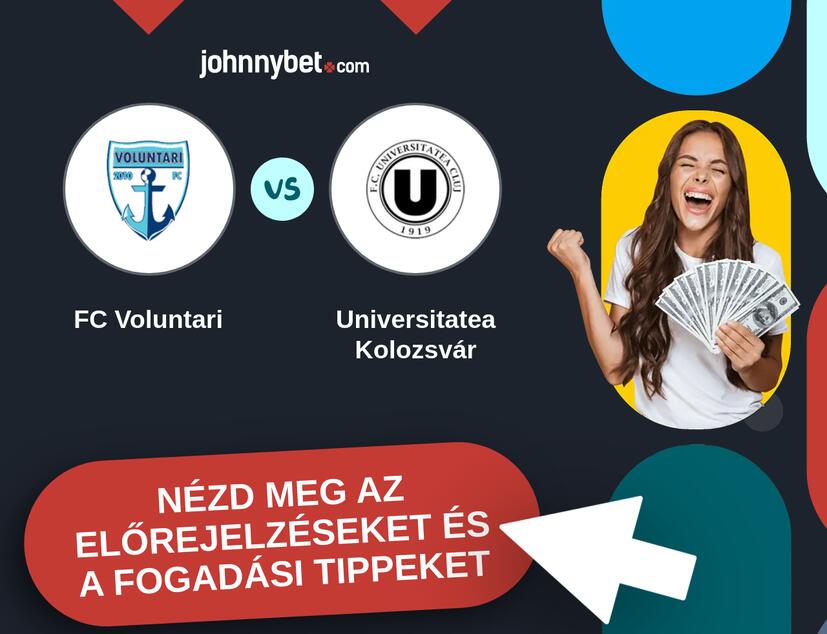 FC Voluntari - Universitatea Kolozsvár előrejelzések és fogadási tippek