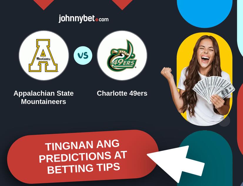 Appalachian State Mountaineers - Charlotte 49ers Predictions at Betting Tips