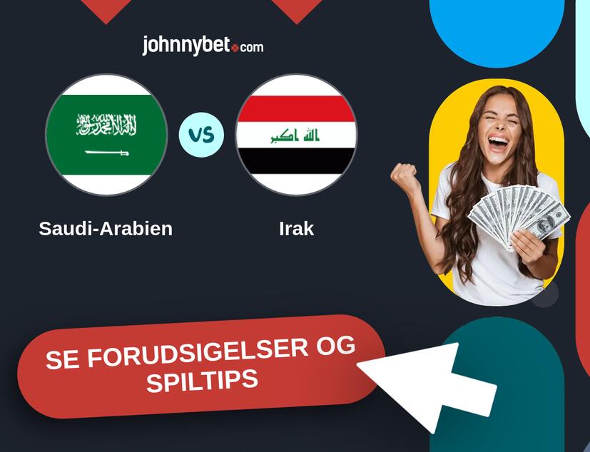 Saudi-Arabien - Irak Forudsigelser og Spiltips