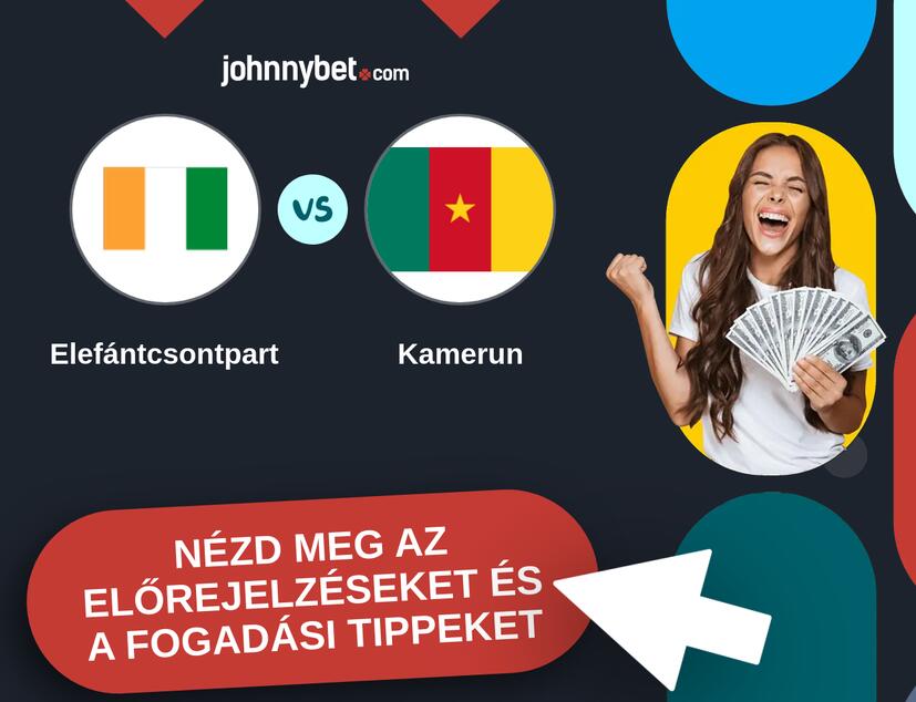 Elefántcsontpart - Kamerun előrejelzések és fogadási tippek