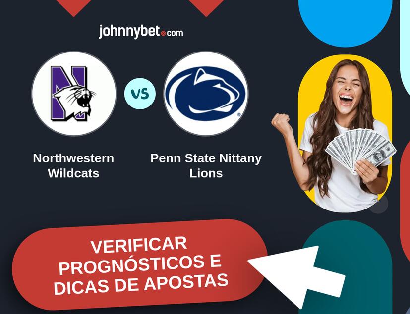 Northwestern Wildcats - Penn State Nittany Lions Prognósticos e Dicas de Apostas