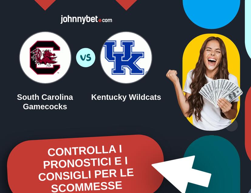 South Carolina Gamecocks - Kentucky Wildcats Pronostici e Consigli Scommesse