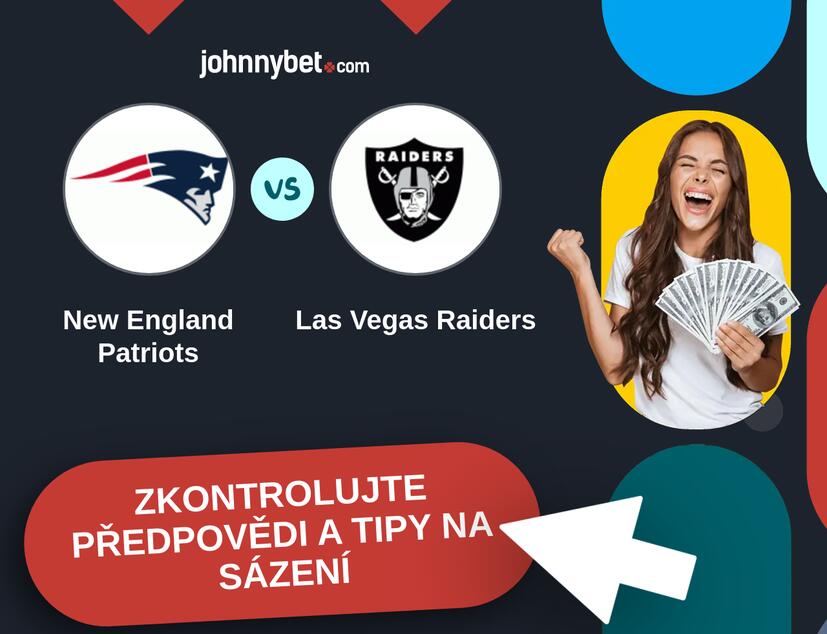 New England Patriots - Las Vegas Raiders Predikce a tipy na sázení.