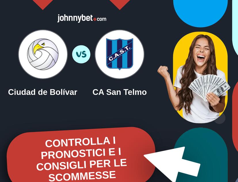 Ciudad de Bolívar - CA San Telmo Pronostici e Consigli Scommesse