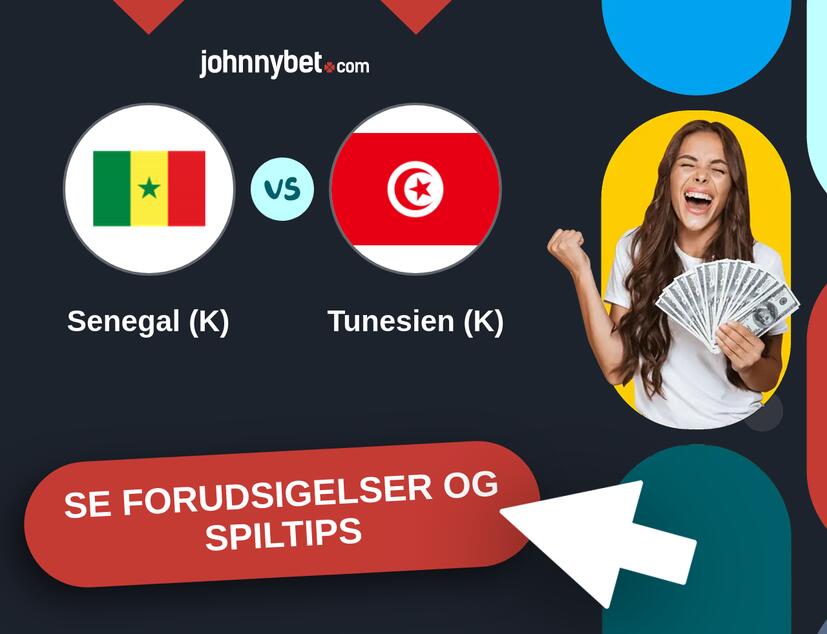 Senegal (K) - Tunesien (K) Forudsigelser og Spiltips