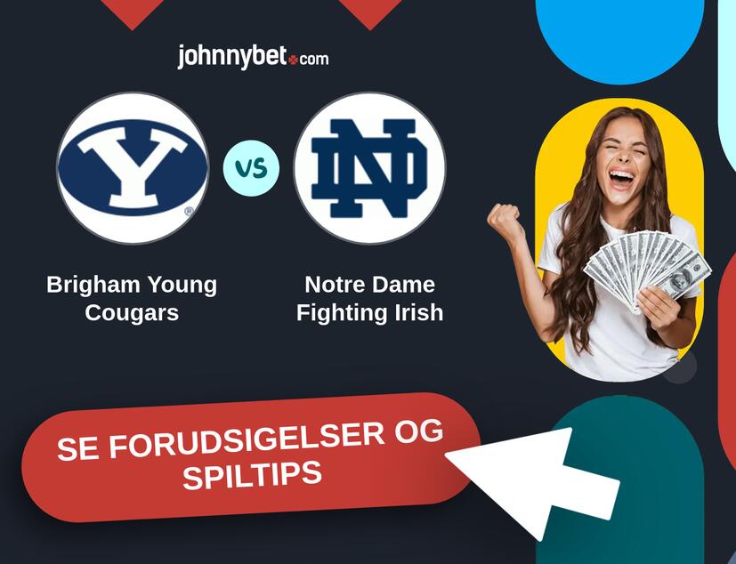 Brigham Young Cougars - Notre Dame Fighting Irish Forudsigelser og Spiltips