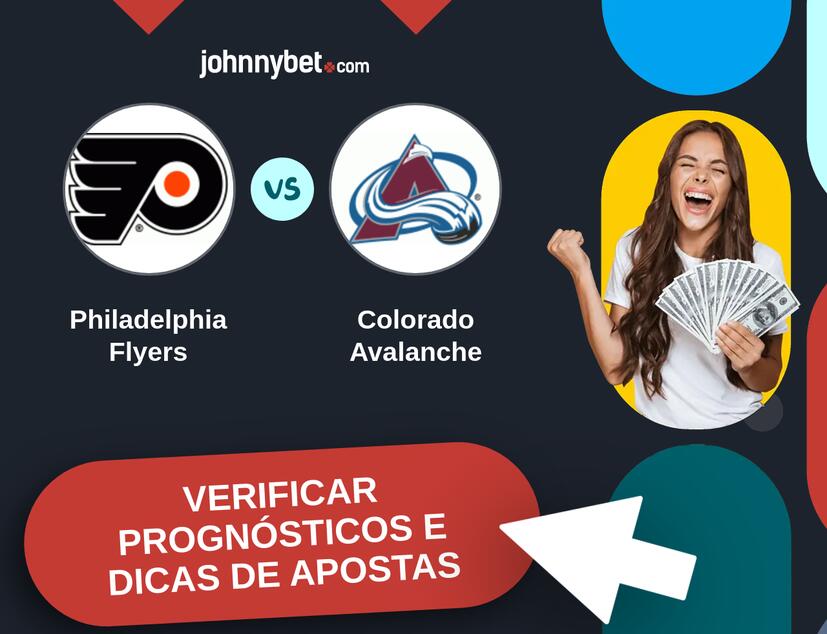 Philadelphia Flyers - Colorado Avalanche Prognósticos e Dicas de Apostas