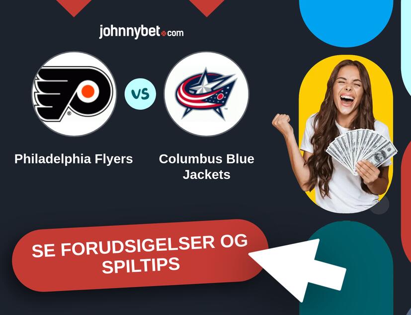 Philadelphia Flyers - Columbus Blue Jackets Forudsigelser og Spiltips