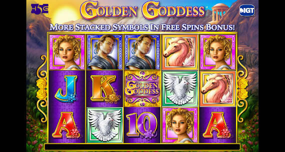 Play Golden Goddess slot machine at William Hill online casino