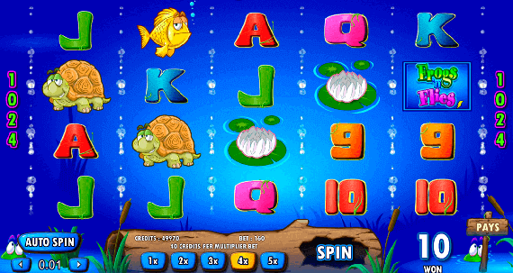 Frogs 'N Flies slot machine game play online
