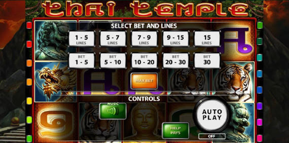 Register to play Thai Temple slot free review online