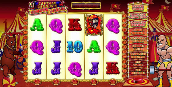 Captain Cannons Circus Of Cash Slot Machine Captain Cannons Circus Of Cash Slot Machine