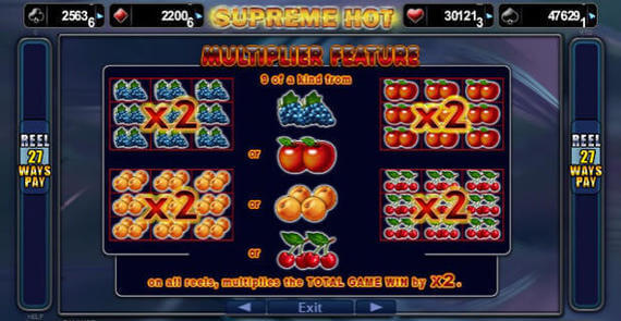 Supreme Hot Slot Machine Bonus