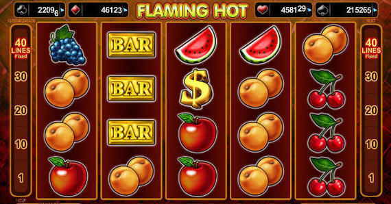 Flaming Hot Slot Machine Online Casino Game