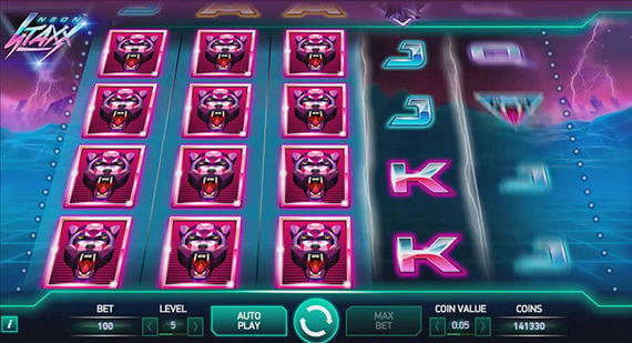 energy casino NetEnt Slot Game Neon Staxx 