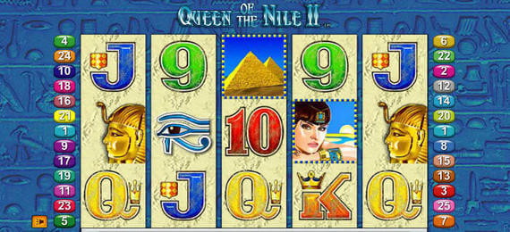 Play Queen of the Nile II Aristocrat Slot Machine Game