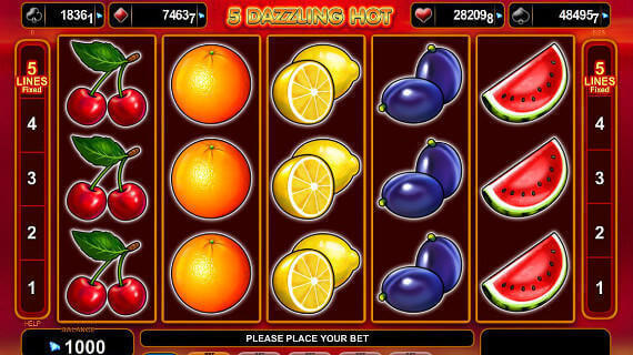 Game play 5 Dazzling Hot slot machine game online