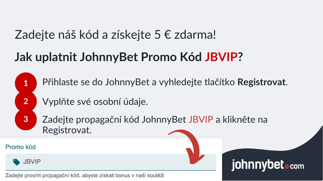 registracni proces pomoci johnnybet promo kodu