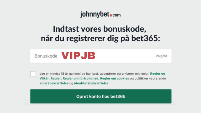 bet365 bonuskode oprettelse