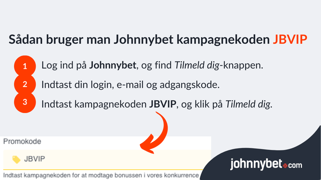 Johnnybet kampagnekode oprettelse
