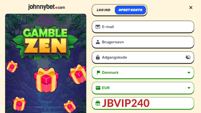 gamblezen promokode registrering