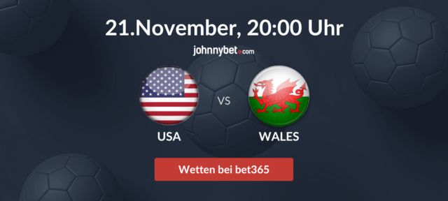 WM Spiel USA - Wales Wettquoten