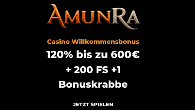 Amunra Casino Willkommensbonus