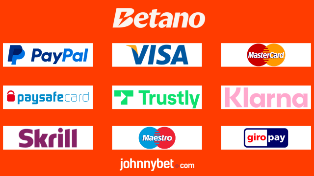 Betano Einzahlungsmethoden: Paypal, Klarna, Trustly, Kredikarten