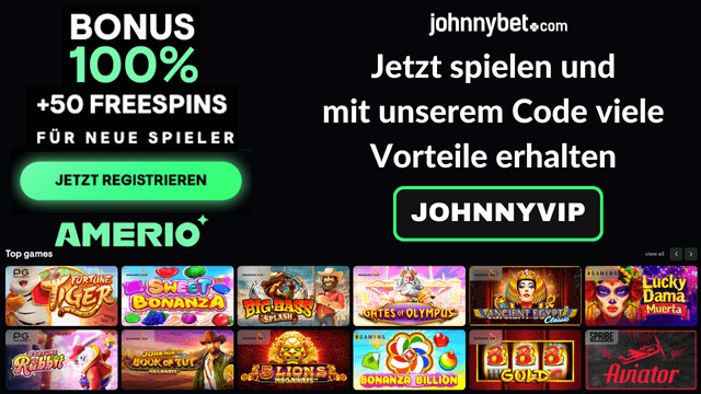 Amerio Casino Spiele mit exklusiven Bonus