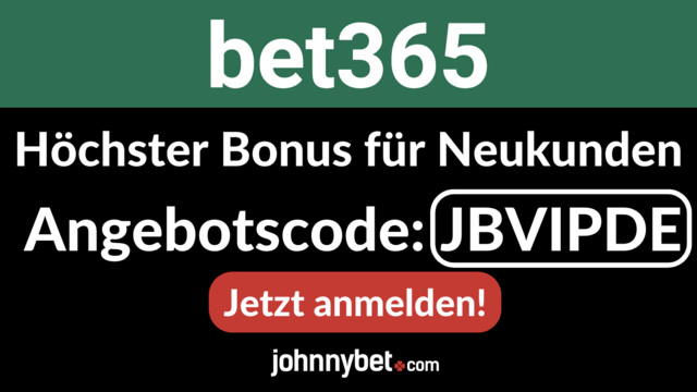 Bonus Code für bet365 Neukunden