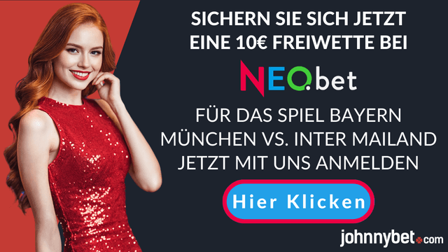 Neobet Freiwette Inter vs Bayern
