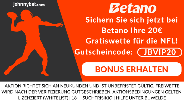 Gratiswette für NFL Wett Tipps
