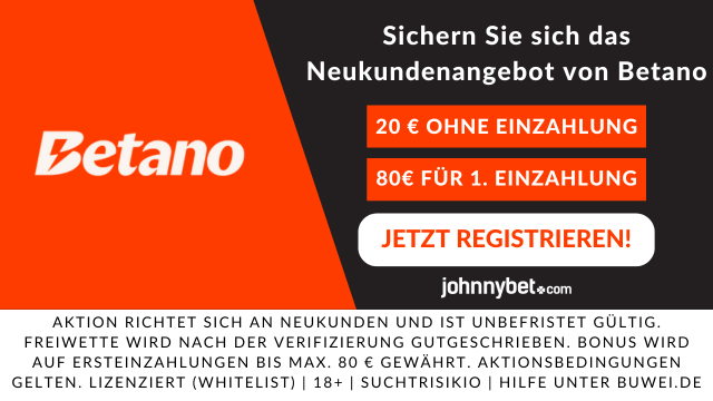 Bonus Code für Freiwette