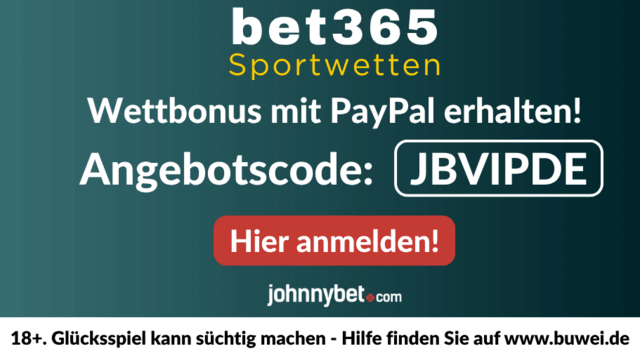 Bonus Code für bet365 Neukunden