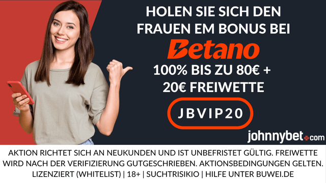 Frauen EM Wettbonus
