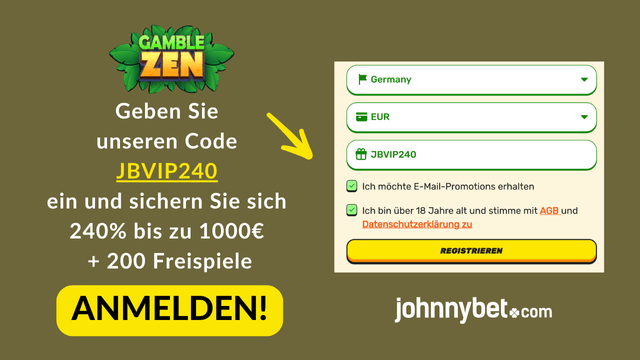 Gamblezen Registrierungsformular