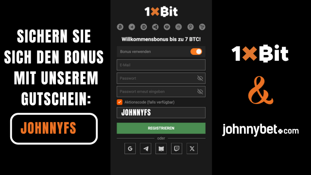 1xBit Aktionscode Registrierung