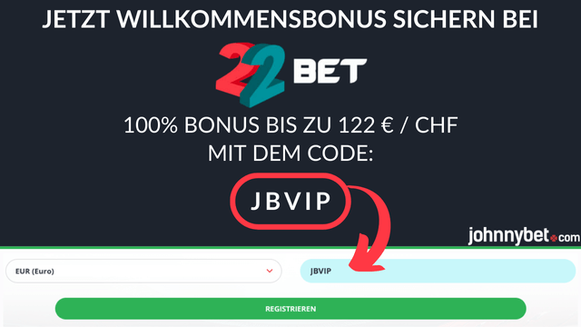 22Bet Registrierungsformular