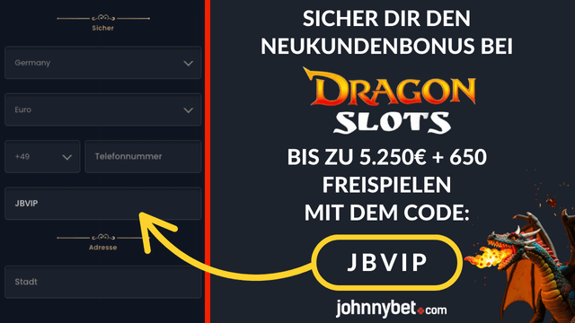 Dragonslots Aktionscode Anmeldung