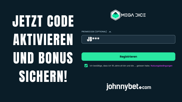Mega Dice Promocode Registrierung