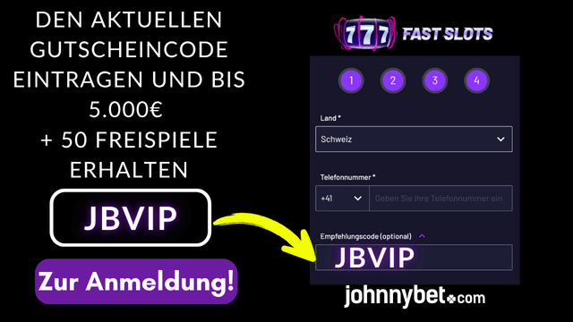 Fast Slots Empfehlungscode Registrierung