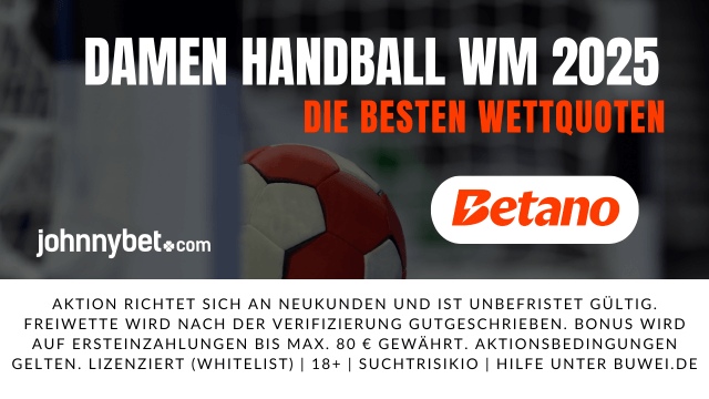 Damen Handball Weltmeisterschaft 2025 Wetten