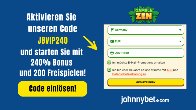 Gamblezen Gutscheincode Registrierung