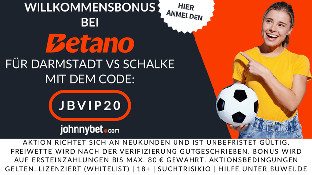 Darmstadt vs Schalke Wettquoten