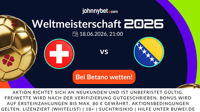 Schweiz - Bosnien Wetten