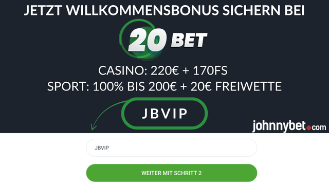20Bet Aktionscode Registrierung