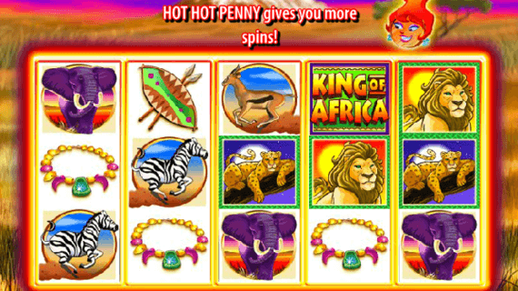 hot hot penny king of africa slot