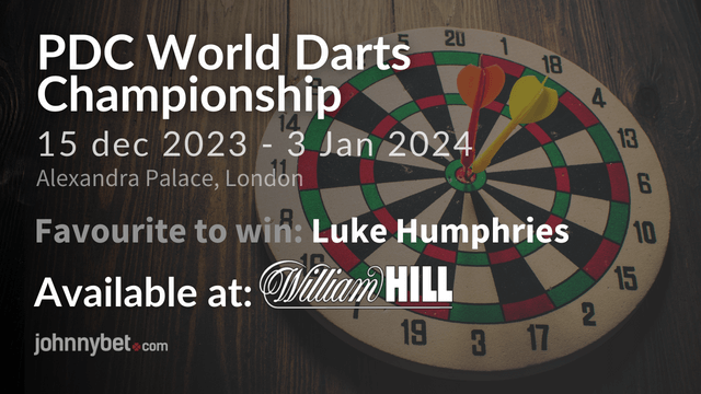 5 FAVOURITES FOR THE DARTS WORLD CHAMPIONSHIP 2024