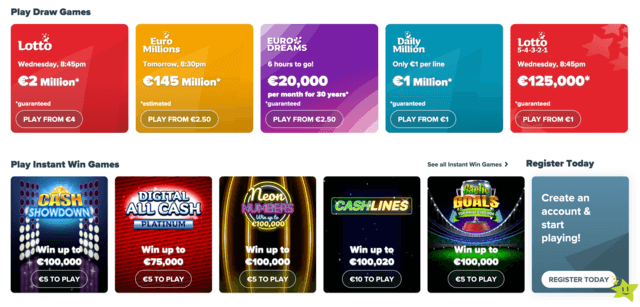 Ireland National Lottery Games