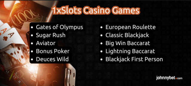 1xSlots casino games